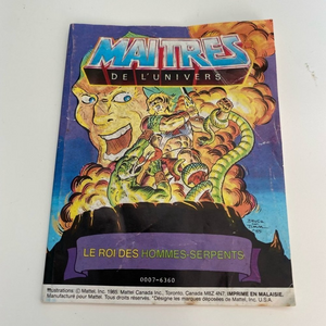 MINI Comic MOTU Masters of the Universe - King of the Snake Men / Le Roi Des Hom